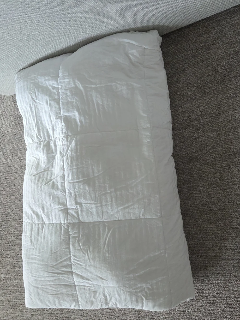 Pottery Barn King Duvet Insert - White 100% Cotton Shell Polyester Fill DOWN ALT - Picture 2 of 5